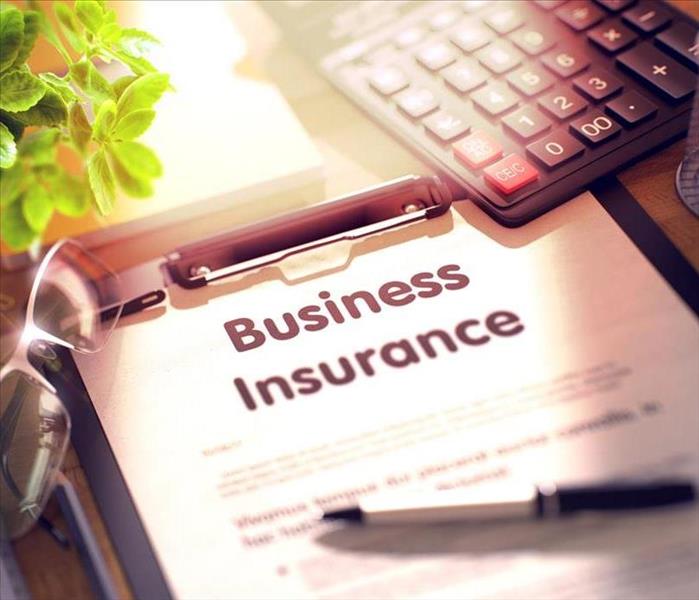 Business insurance form on one table